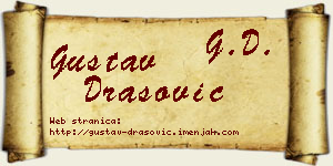 Gustav Drašović vizit kartica